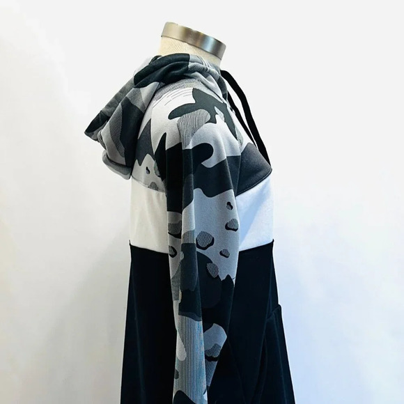 NIKE Men Long Sleeve Pullover Hoodie Multi-Colored Hoodie Sweat Shirt Sz Medium - Picture 6 of 13